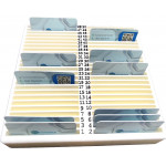 Ziyaretçi Kartı Standı - 50 Bölmeli Kimlik Kartı Tutucu - Profesyonel Resepsiyon Kartlığı