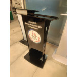 Siyah Pleksi Kürsü | Kurumsal Premium Akrilik Kürsü | Baskıcıdan