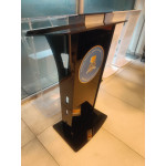 Siyah Pleksi Kürsü | Kurumsal Premium Akrilik Kürsü | Baskıcıdan