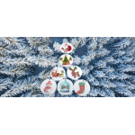 Yılbaşı Ağacı Süsü 7 Adet Pleksi Kesim Çift Taraflı UV Baskı